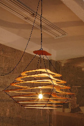 WoodCut CHANDELIER by Jacques Jarrige "Meanders"
