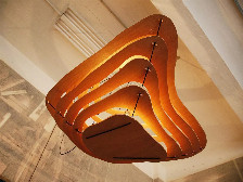 WoodCut CHANDELIER by Jacques Jarrige "Meanders"