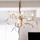 "Fiori" Chandelier in Brass