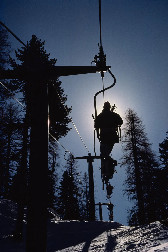 Tofana ski lifts at Cortina D'Ampezzo