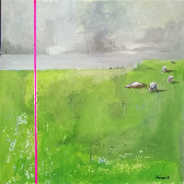 Quiet Fields - Original Oil Acrylic Painting | ArtXchange