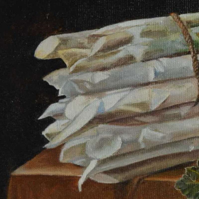 Dutch Still Life Painting with Asparagus & Currant | ArtXchange