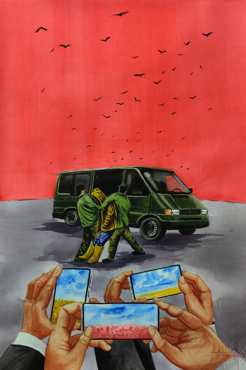Happiness car by Eugene Gorbachenko | ArtXchange